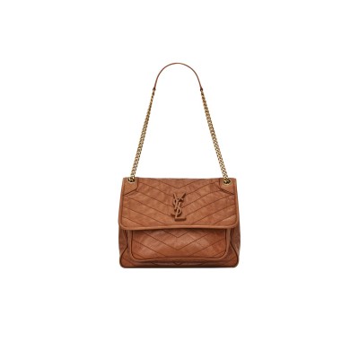 YSL NIKI MEDIUM IN VINTAGE LEATHER 6331581YG072522 (28*20*8.5cm)